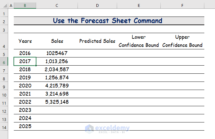 Handy Approaches to Calculate Projected Sales in Excel