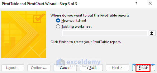 consolidate multiple worksheets into one pivottable method 2