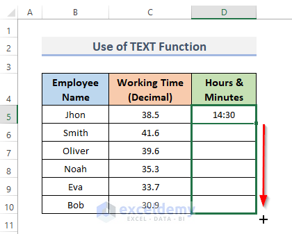 3698_38-0096_AYON_convert decimal time to hours and minutes in excel