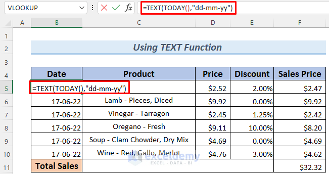 excel convert formula result to text string using TEXT function