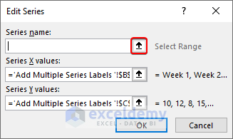 Edit Multiple Series Labels in Scatter Plot in Excel