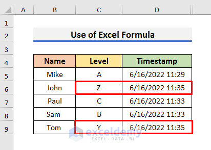 Apply Formula to Insert Excel Timestamp When Cell Changes