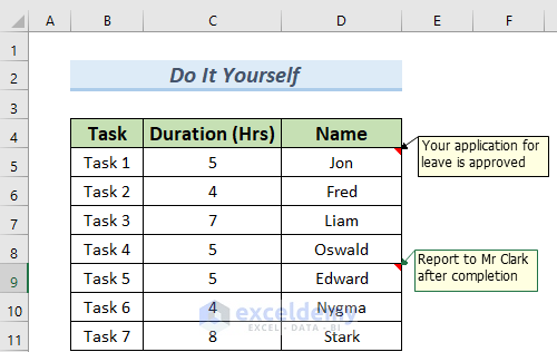 how do i stop my notes from moving in excel method 2