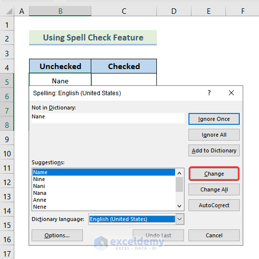 How to Use Spell Check to Clean Data in Excel