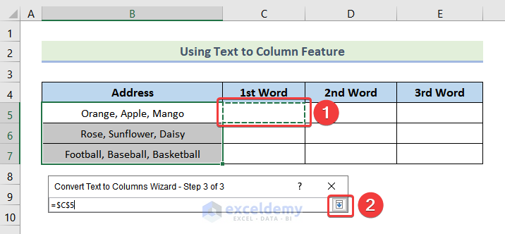 How to Break Data Using Text to Column Feature in Excel