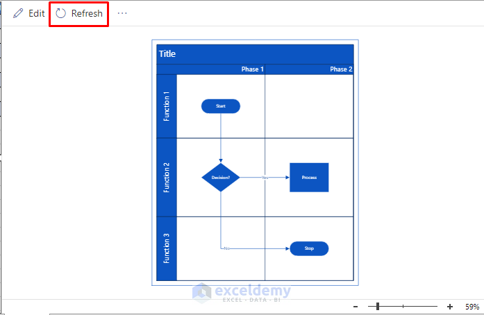 Create a Cross Functional Flowchart in Excel with Microsoft Visio