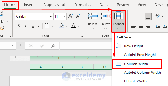 Import a Cross Functional Flowchart from Scratch in Excel