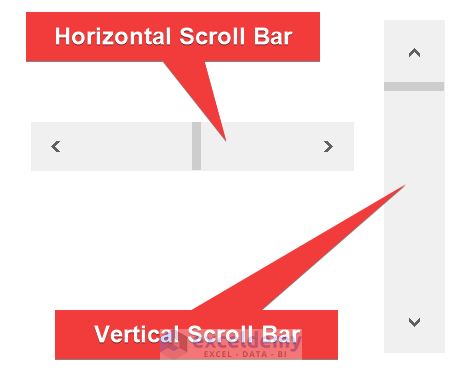Create Vertical Scroll Bar & Horizontal Scroll Bar in Excel