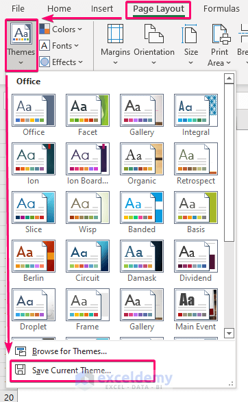 Saving a Custom Made Excel Theme