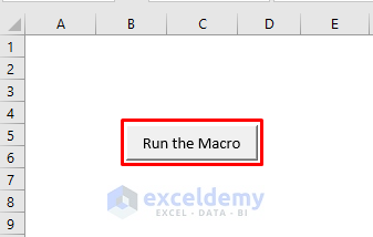 Excel Worksheet to Edit a Macro Button in Excel