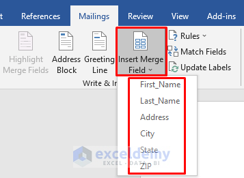how to format address labels in excel