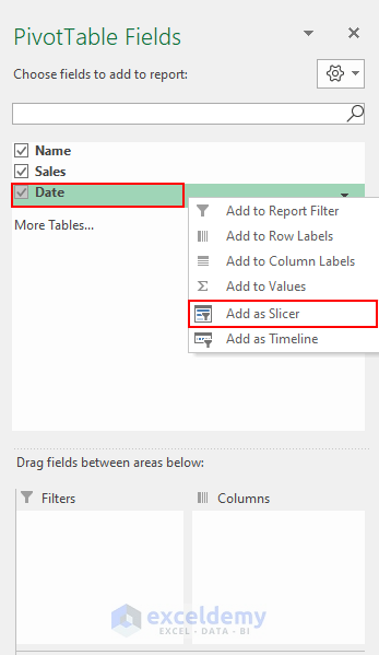 how to group dates in excel slicer Approach 2