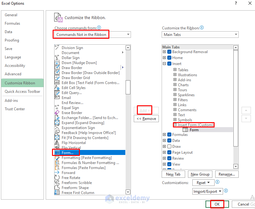 how to make a fillable form in excel