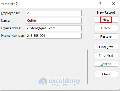 how to make a fillable form in excel