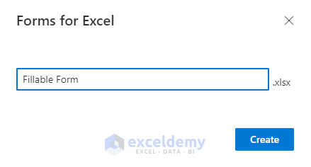 how to make a fillable form in excel