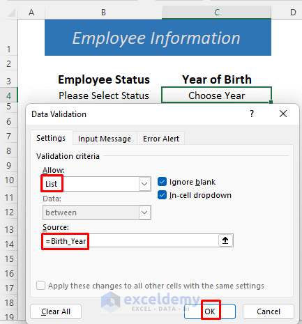 how to make a fillable form in excel