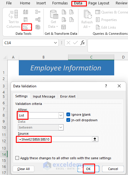 how to make a fillable form in excel