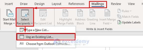 Step-by-Step Procedures to Make Address Labels in Word from Excel