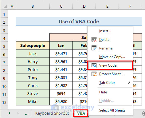 Apply VBA Code to Repeat Rows When Scrolling