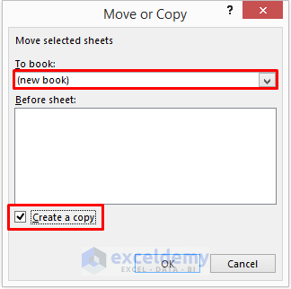Use Context Menu to Save a Worksheet in Excel