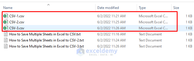 How to Save Multiple Sheets in Excel to CSV 