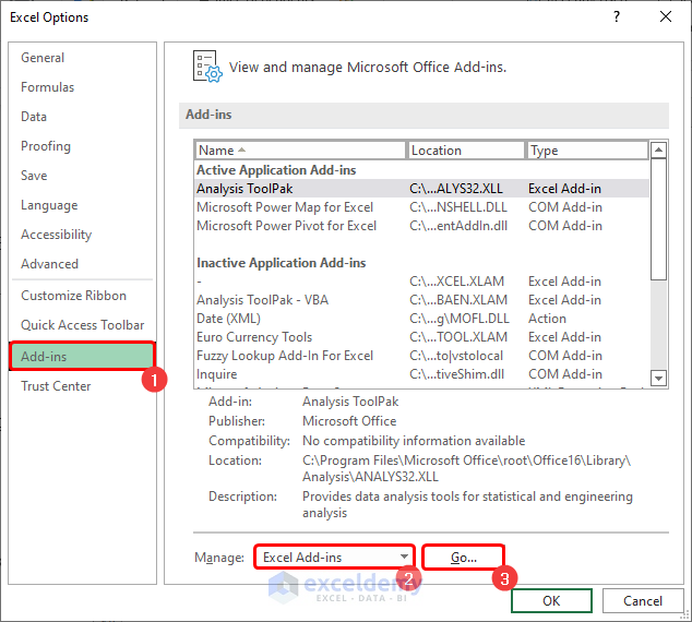 Disabling Excel Add-ins to Speed up Excel Calculating 4 Processors