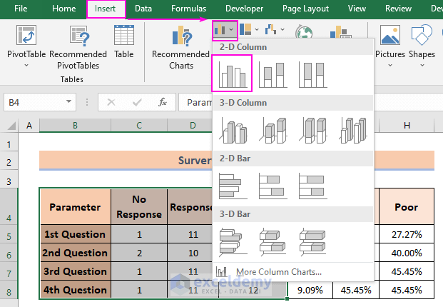 Create a Survey Report