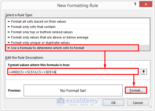 Apply Custom Date Filter Using Excel Conditional Formatting