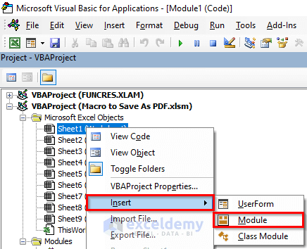Excel VBA Macro to Save Active Worksheet as PDF in Specific Folder