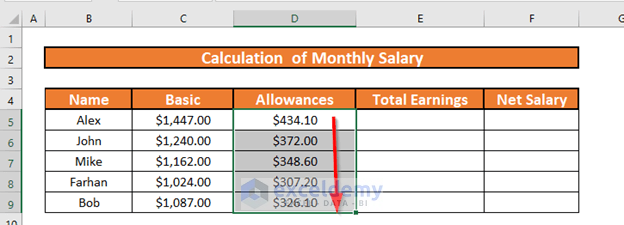 How To Create A Monthly Salary Sheet Format In Excel