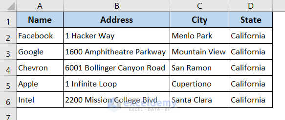 plot addresses on google map from excel