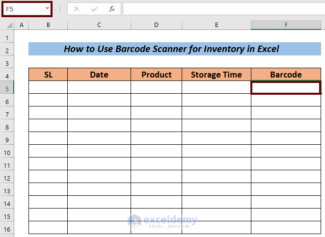 How to Use Barcode Scanner for Inventory in Excel