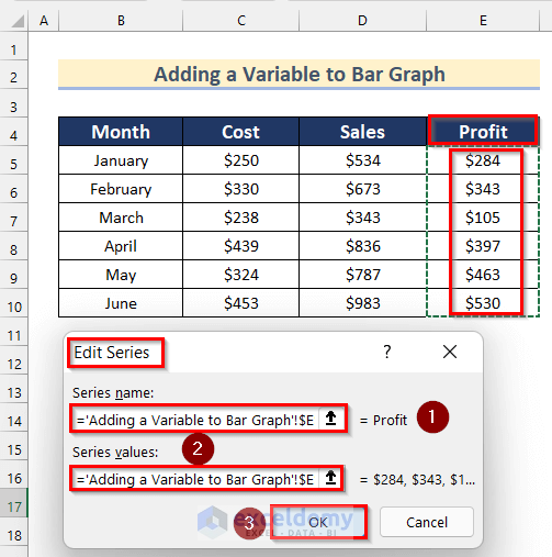 Adding a Variable to Bar Graph with 2 Variables in Excel