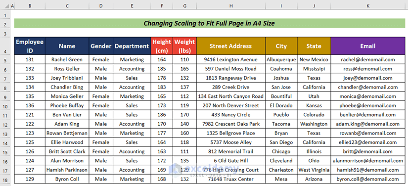 How to Print Excel Sheet in A4 Size Full Page