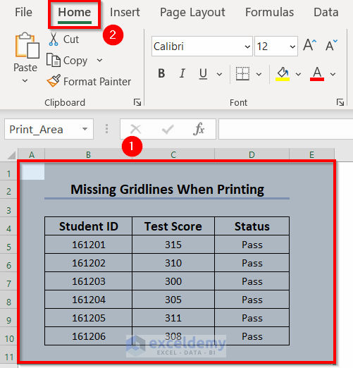  Missing Gridlines in Excel When Printing