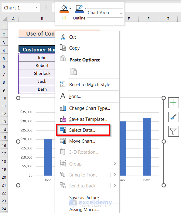 How to Change Chart Data Range in Excel
