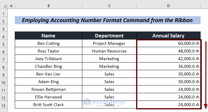 How to Change Accounting Format in 