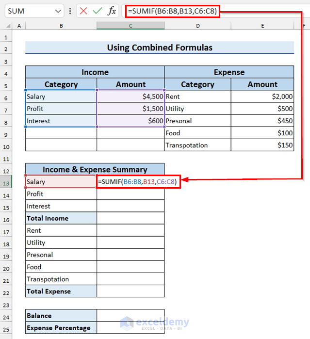 How to Track Income and Expenses in Excel 