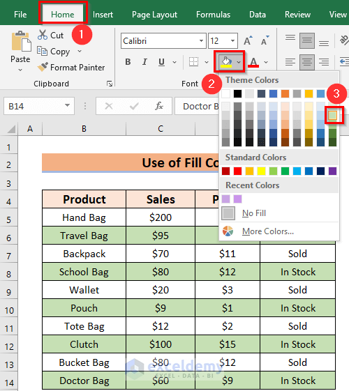 How to Alternate Row Colors in Excel Without Table