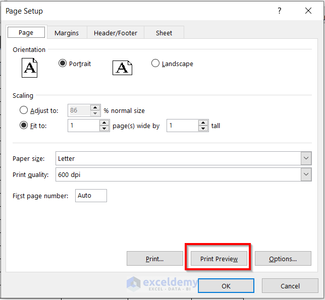 How to Stretch Excel Spreadsheet to Full Page Print