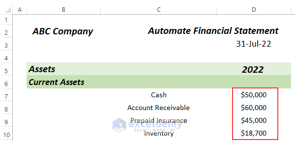 How to Automate Financial Statements in Excel