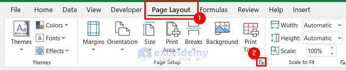 Changing Page Orientation for Fitting Excel Sheet on One Page PDF