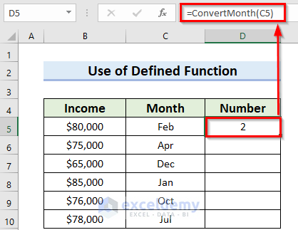 Convert 3 Letter Month to Number Excel