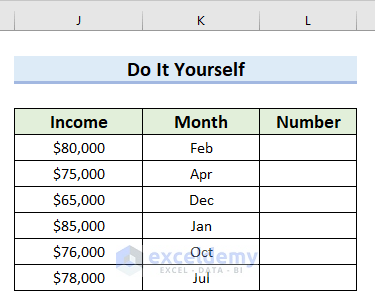 Convert 3 Letter Month to Number Excel