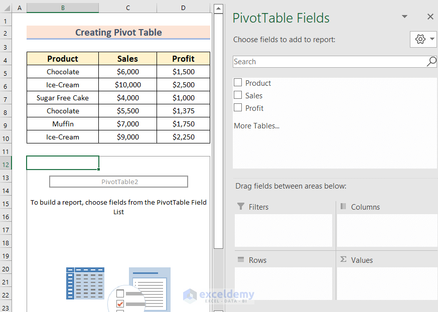 Difference Between Pivot Table and Pivot Chart