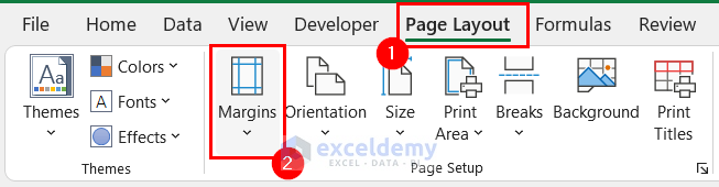 Changing the Page Margins to Fit Excel Sheet on One Page PDF