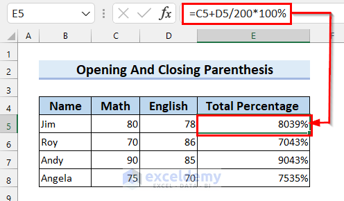 9. Check All Opening and Closing Parenthesis 