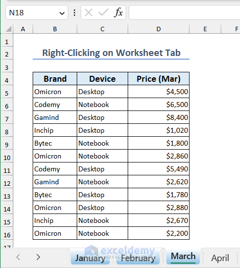 worksheet tab color of Multiple adjacent worksheets after changing