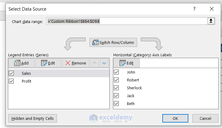 How to Change Chart Data Range in Excel