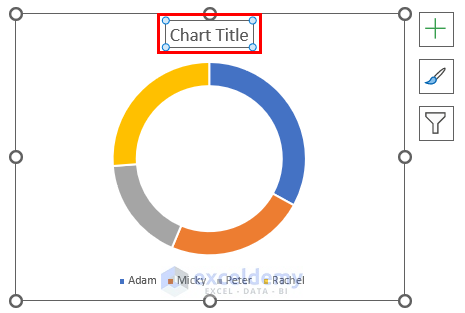 Making a Doughnut Chart in Excel with Single Data Series